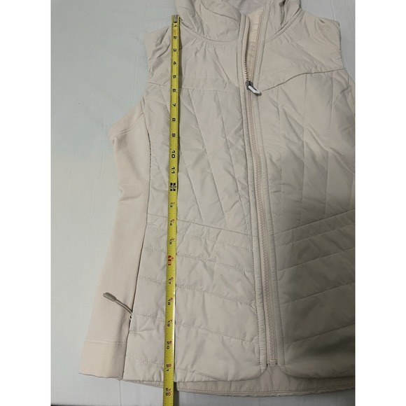 Smartwool Women's Off White Smartloft Hoodie Vest XS Nano Puffer Quilted Zip - Picture 6 of 9